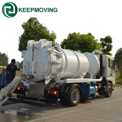 品質  Dongfeng new to 10CBM vacuum sewage suction truck septic tank vacuum sewage suction truck 4CBM 工場